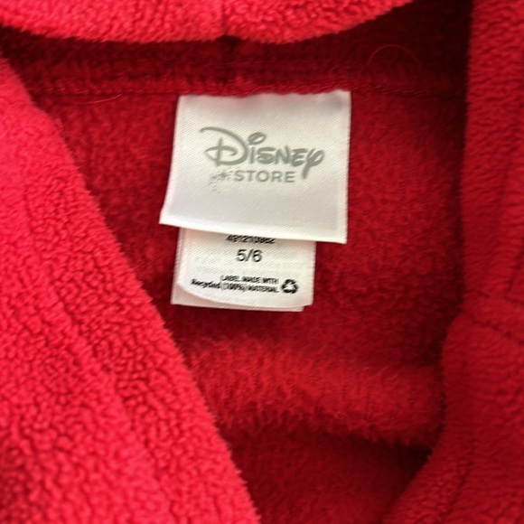 Disney Store Mickey Mouse Christmas Robe Size 5-6 - Picture 3 of 6